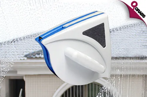 From QR45 Keep It Squeaky Clean with a Double-faced Magnetic Glass Cleaner! (Up to QR304 Value)
